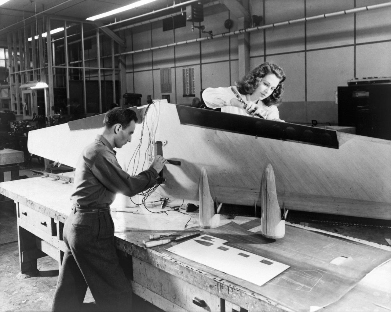 NASA modelers working on prototype 1960s